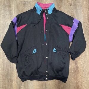 Vintage Reversible Windbreaker Jacket Pink/Black
